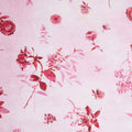 Peony Bloom - Pink Tossed Stemmed Florals 2 Yard Cut