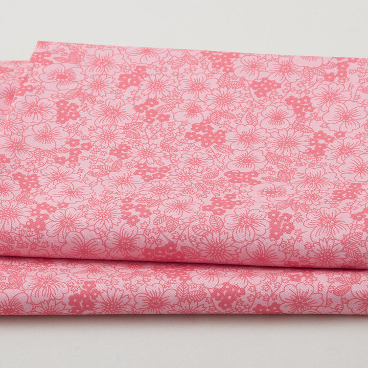 Fabric Market Favorites - Guava Packed Floral 2 Yard Cut