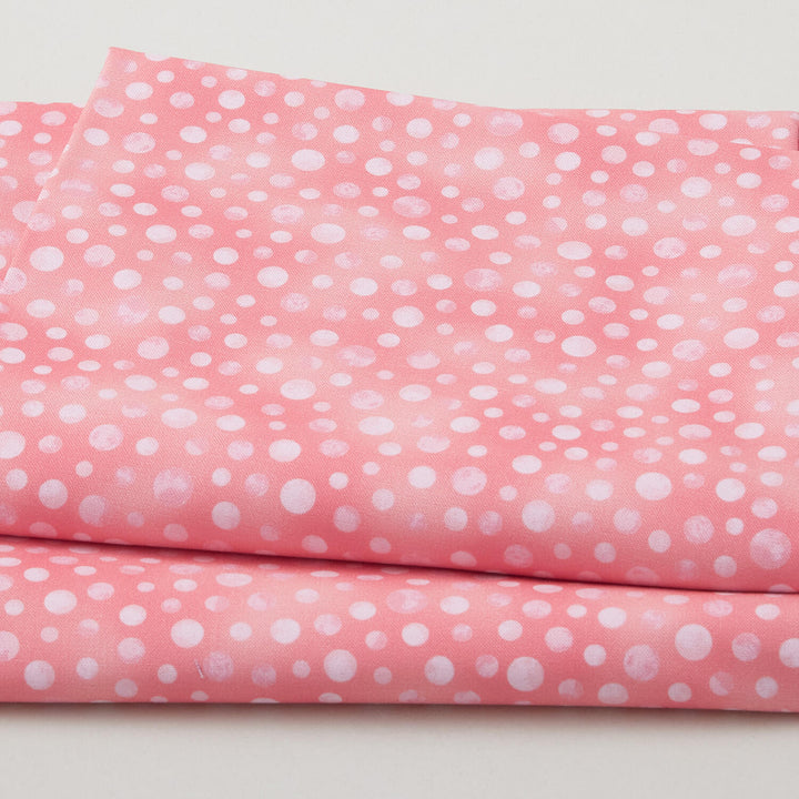 Fabric Market Favorites - Guava Textured Dots 2 Yard Cut