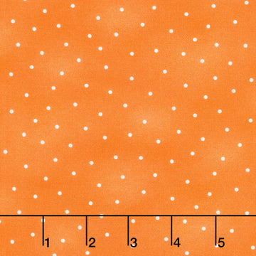 Fabric Market Favorites - Orange White Dots 2 Yard Cut