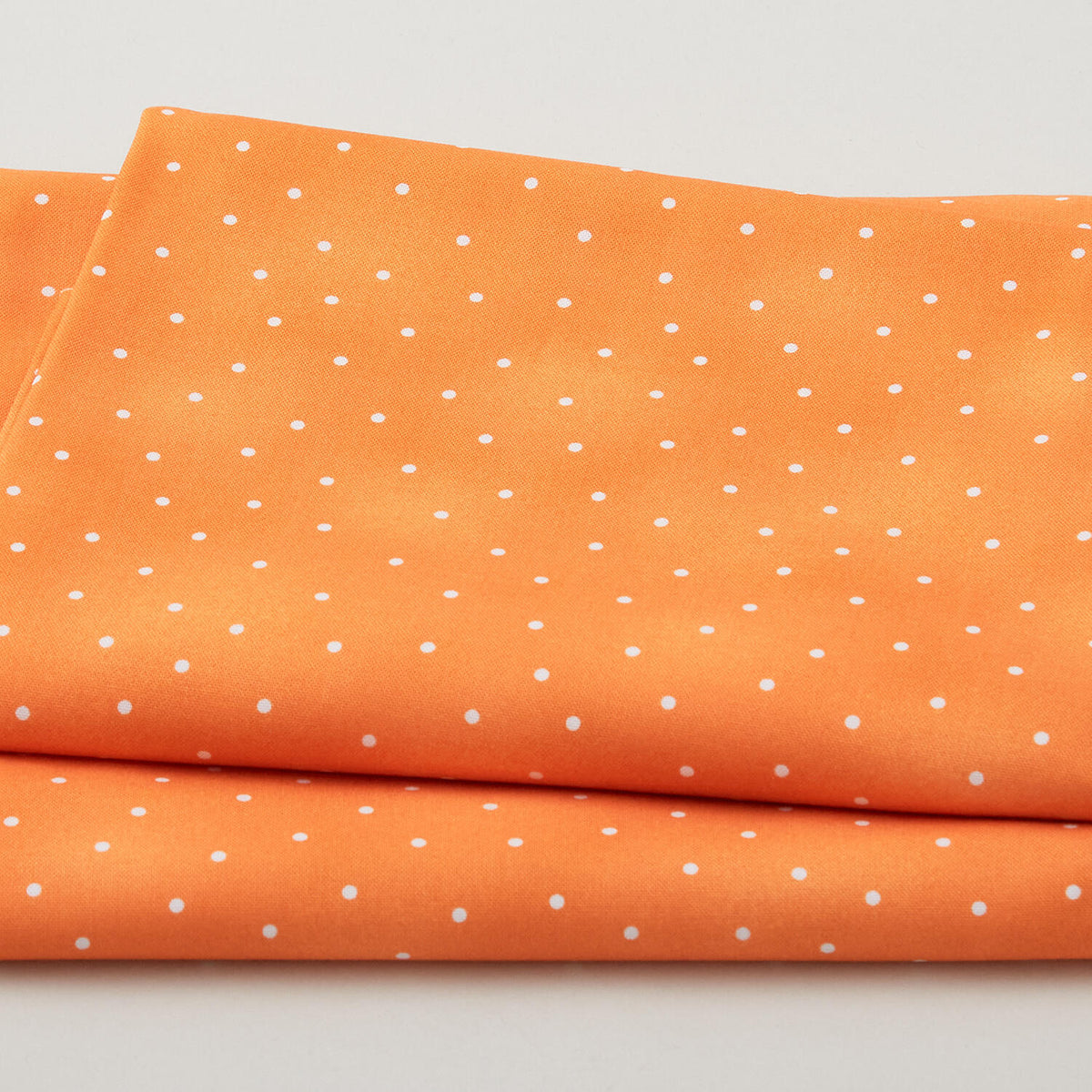 Fabric Market Favorites - Orange White Dots 2 Yard Cut
