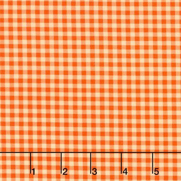 Fabric Market Favorites - Nectarine Gingham 2 Yard Cut