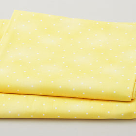 Fabric Market Favorites - Daffodil White Dots 2 Yard Cut