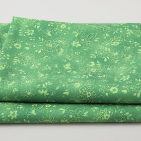Fabric Market Favorites - Zucchini Line Drawn Flowers 2 Yard Cut