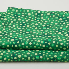 Fabric Market Favorites - Emerald Textured Dots 2 Yard Cut