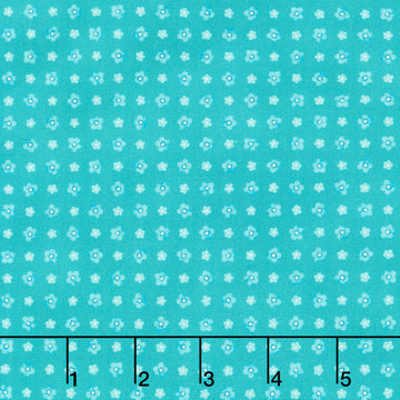 Fabric Market Favorites - Peacock Flower Grid 2 Yard Cut