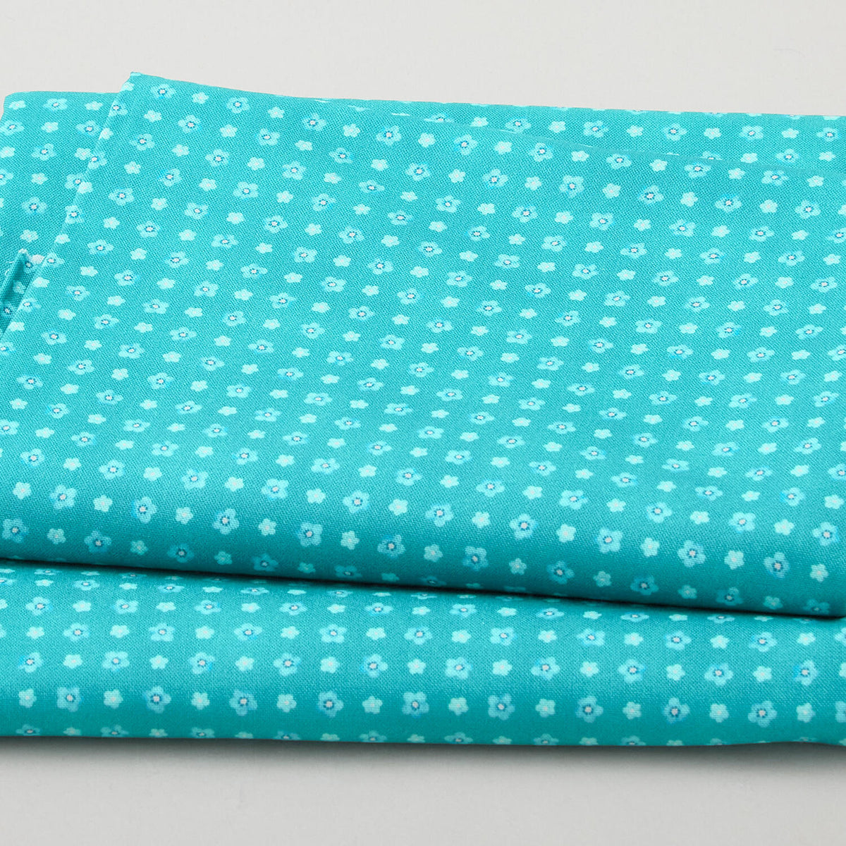 Fabric Market Favorites - Peacock Flower Grid 2 Yard Cut