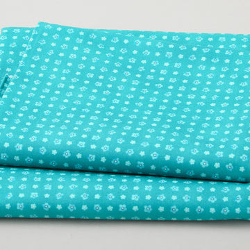 Fabric Market Favorites - Peacock Flower Grid 2 Yard Cut