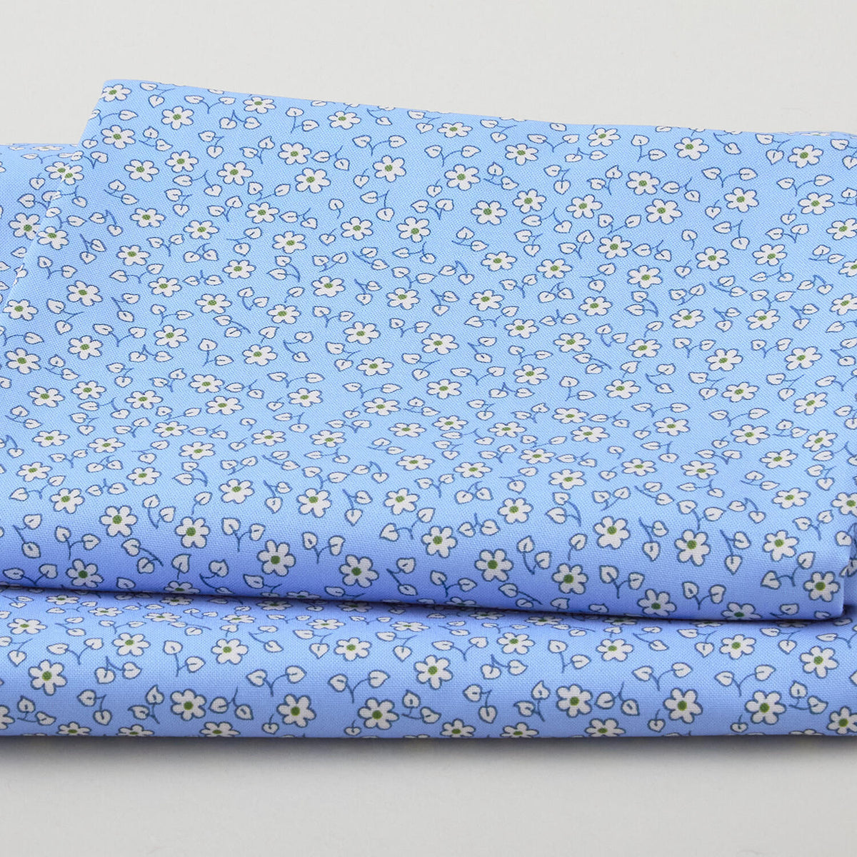 Fabric Market Favorites - Blue Yonder Small Daisies 2 Yard Cut