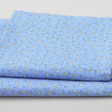 Fabric Market Favorites - Blue Yonder Small Daisies 2 Yard Cut