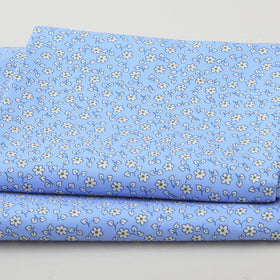 Fabric Market Favorites - Blue Yonder Small Daisies 2 Yard Cut