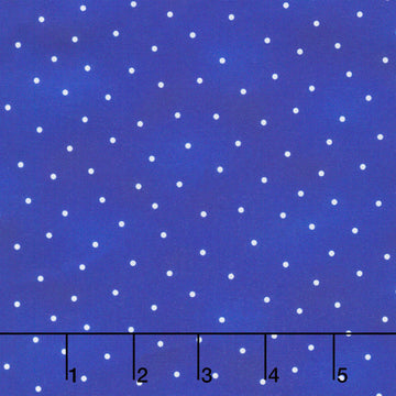 Fabric Market Favorites - Blueberry White Dots 2 Yard Cut