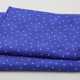 Fabric Market Favorites - Blueberry White Dots 2 Yard Cut