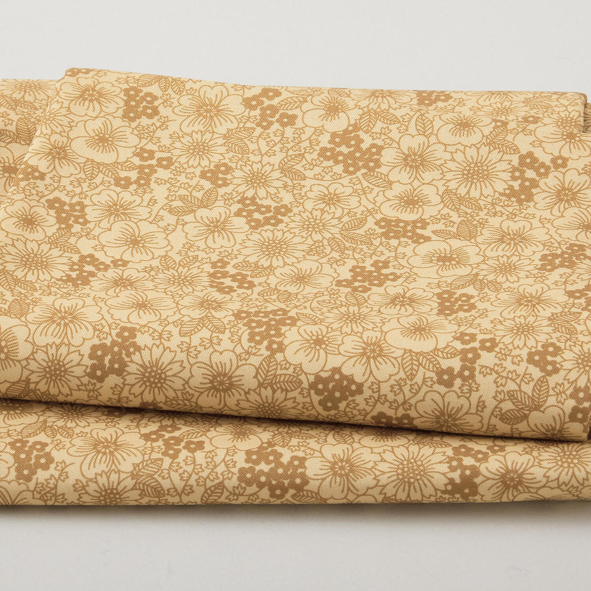 Fabric Market Favorites - Hazelnut Packed Floral 2 Yard Cut