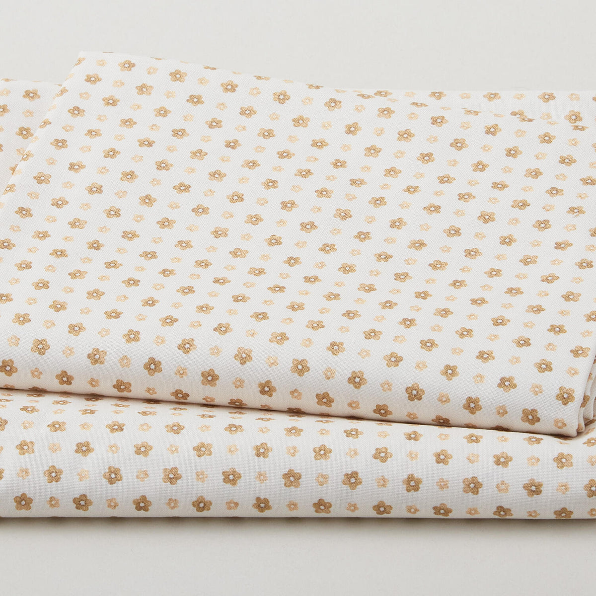 Fabric Market Favorites - Natural Flower Grid 2 Yard Cut
