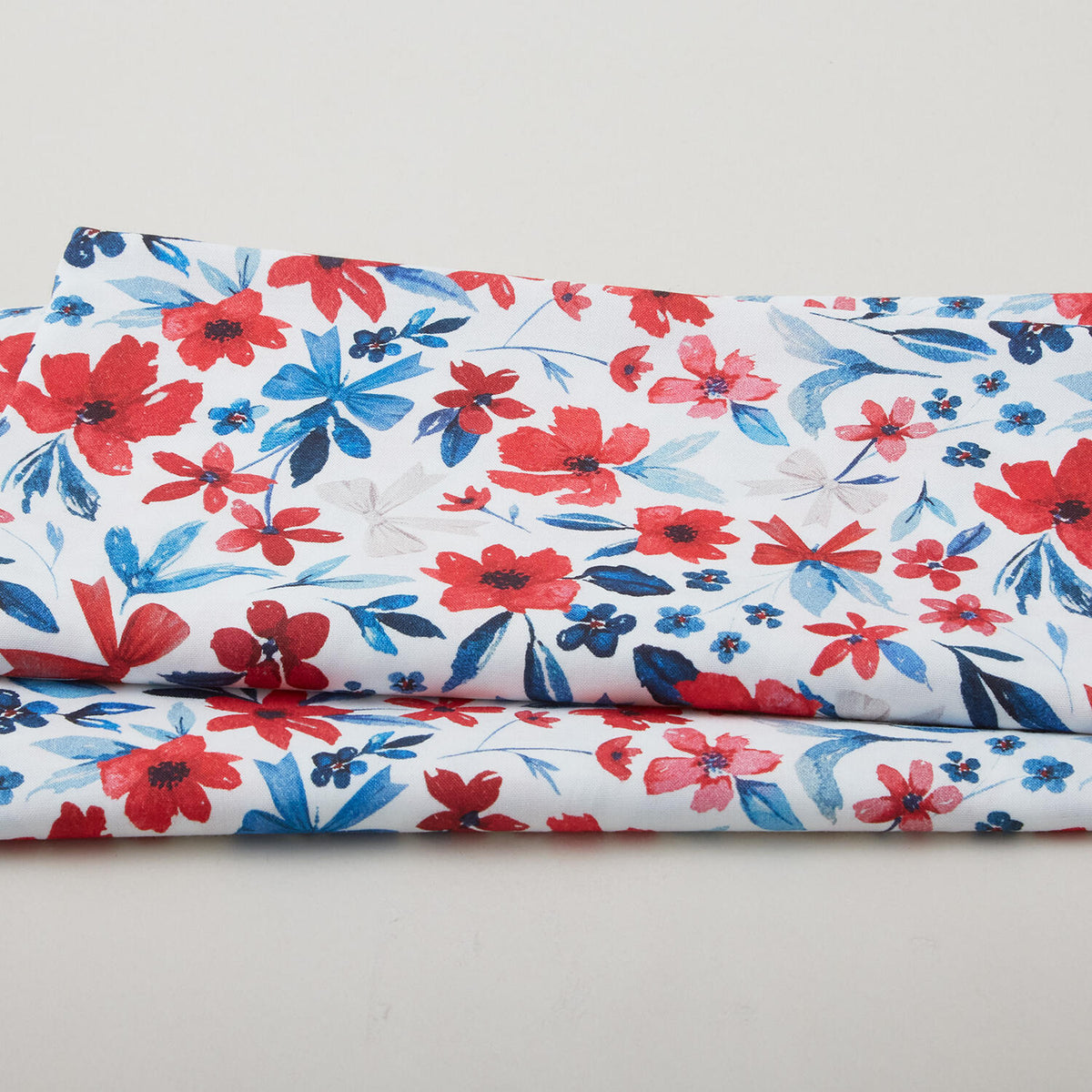 Petal Parade - White Mixed Floral 2 Yard Cut