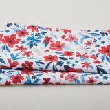 Petal Parade - White Mixed Floral 2 Yard Cut