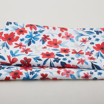 Petal Parade - White Mixed Floral 2 Yard Cut