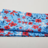 Petal Parade - Blue Mixed Floral 2 Yard Cut