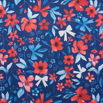 Petal Parade - Navy Mixed Floral 2 Yard Cut