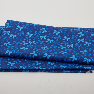 Petal Parade - Blue Bows 2 Yard Cut