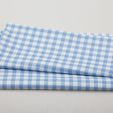 Petal Parade - Blue Plaid 2 Yard Cut