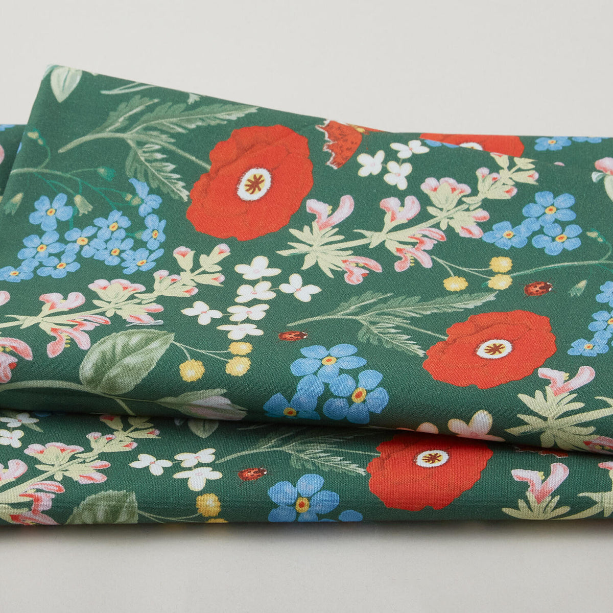 Enchanted Garden - Green Mixed Florals 2 Yard Cut