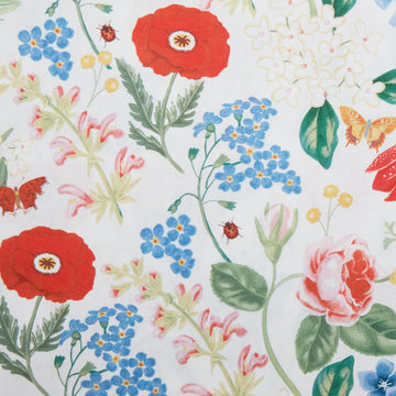 Enchanted Garden - Cream Mixed Florals 2 Yard Cut