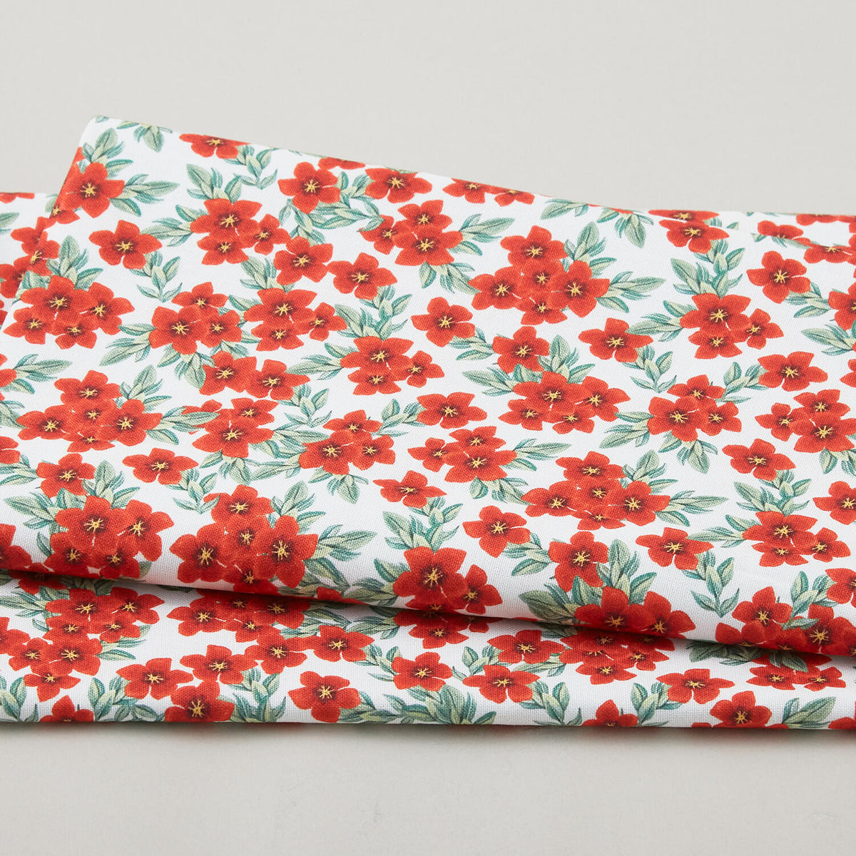 Enchanted Garden - Red Packed Florals 2 Yard Cut
