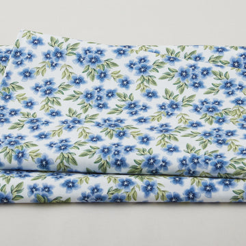 Enchanted Garden - Blue Packed Florals 2 Yard Cut