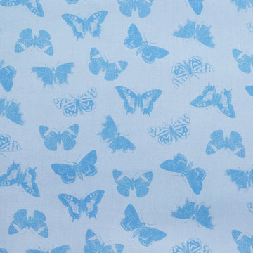 Enchanted Garden - Blue Butterflies 2 Yard Cut