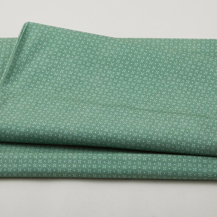 Enchanted Garden - Green Dots and X's 2 Yard Cut