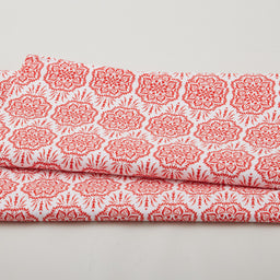 Scarlet Stitch - White Medallions 2 Yard Cut