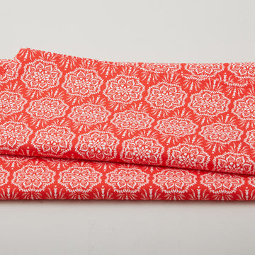 Scarlet Stitch - Red Medallions 2 Yard Cut