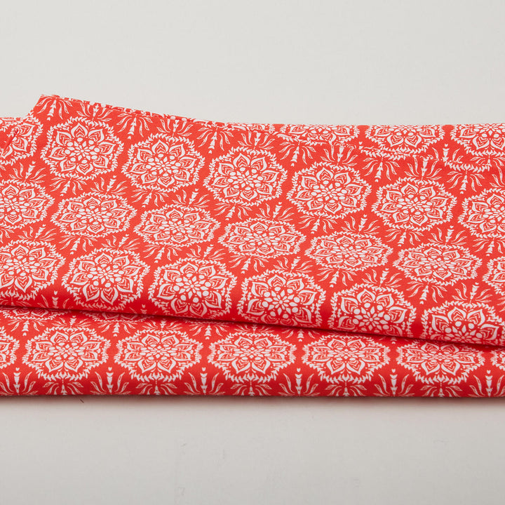 Scarlet Stitch - Red Medallions 2 Yard Cut