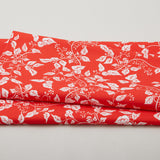 Scarlet Stitch - Red Leaves 2 Yard Cut