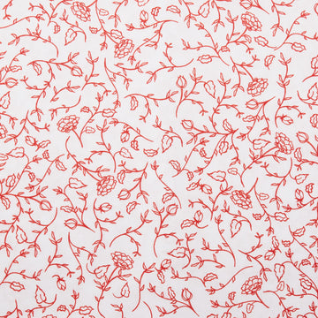 Scarlet Stitch - White Vines 2 Yard Cut