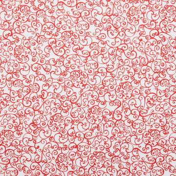 Scarlet Stitch - White Swirls 2 Yard Cut