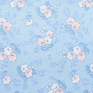 Blast from the Past Favorites - Blue Tossed Florals 2 Yard Cut