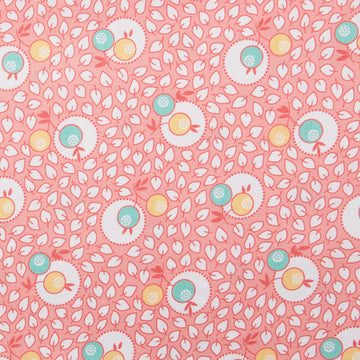 Blast from the Past Favorites - Pink Florals and Leaves 2 Yard Cut