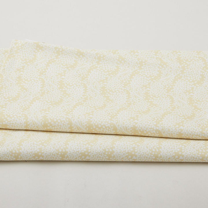Sunflower Song - Natural Wavy Stripe 2 Yard Cut