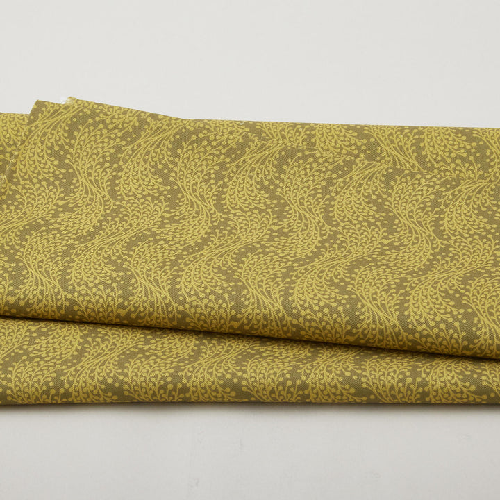 Sunflower Song - Leaf Wavy Stripe 2 Yard Cut