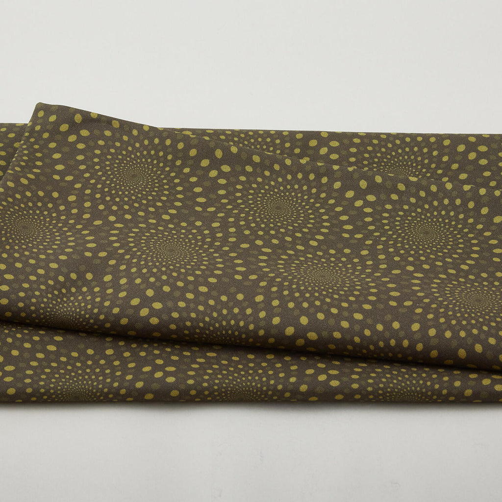 Sunflower Song - Leaf Dotted Spiral 2 Yard Cut