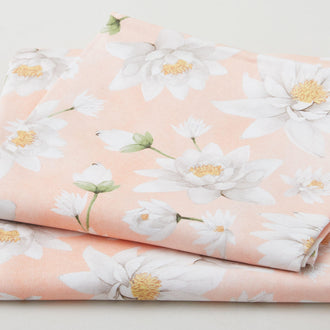 Lotus and Koi Favorites - Lotus Peach 2 Yard Cut