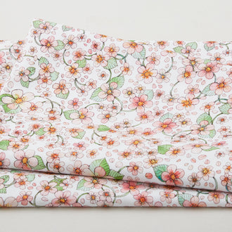 Strawberry Season Favorites - Flowers White 2 Yard Cut