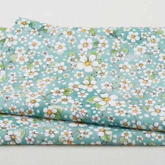 Strawberry Season Favorites - Flowers Seafoam 2 Yard Cut