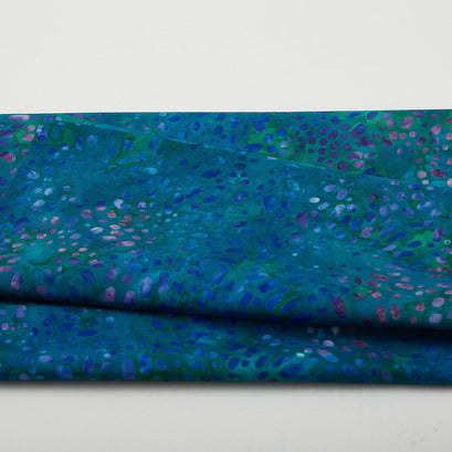 Artisan Batiks - Garden Style Favorites Peacock Dots 2 Yard Cut