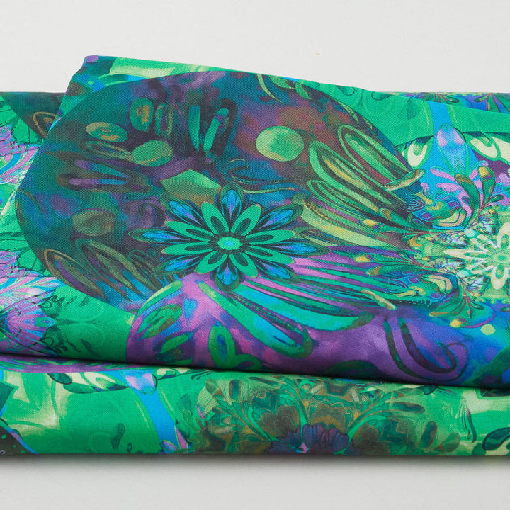 Giverny Favorites - Green Medallion 2 Yard Cut