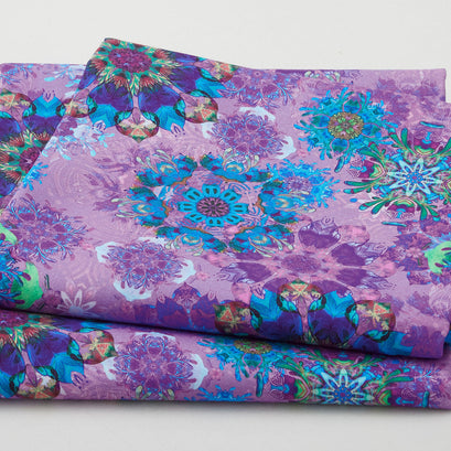 Giverny Favorites - Purple Small Medallion 2 Yard Cut