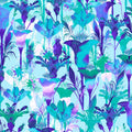 Giverny Favorites - Aqua Flowers 2 Yard Cut
